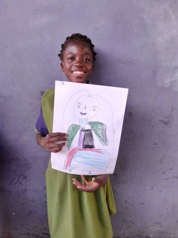 ザンビア孤児院でのお絵描き大会その２ 写真 6