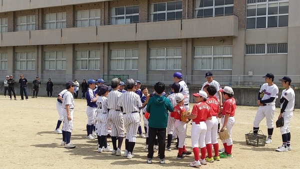 能登半島地震支援 野球教室 写真 1