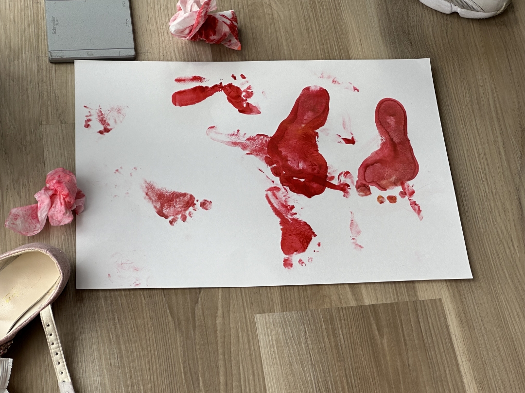 マレーシア子育てラボ 出来上がった絵?というかスタンプです