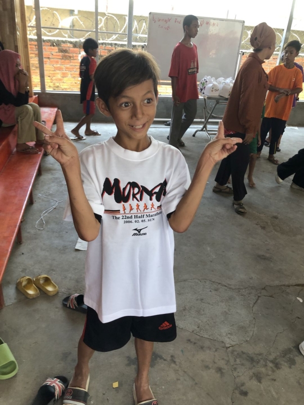 日本から持って行った<br class=sp_only>マラソン大会のTシャツです