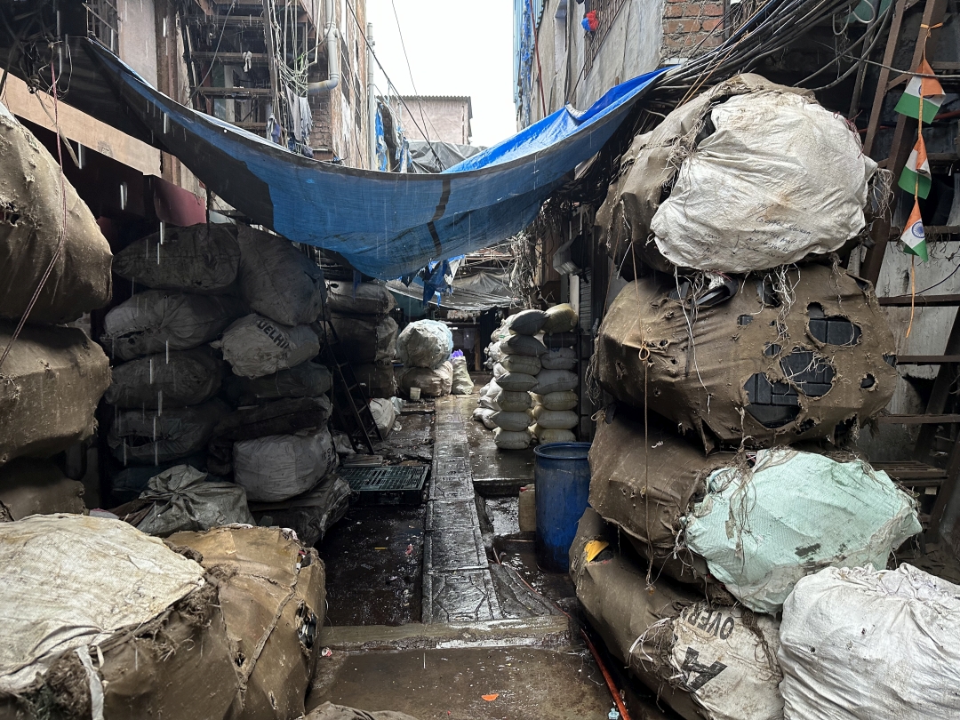 インドのダラビスラムの風景