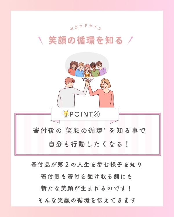 寄付活動をしていると多くの方から素敵な言葉を頂きます。