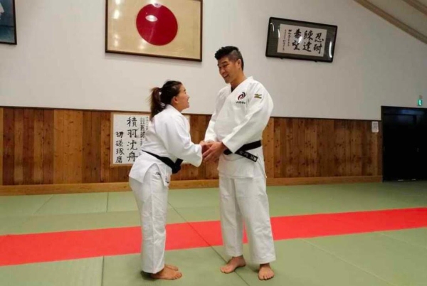 2019年に、日本に1か月柔道留学した際のお写真です。その１