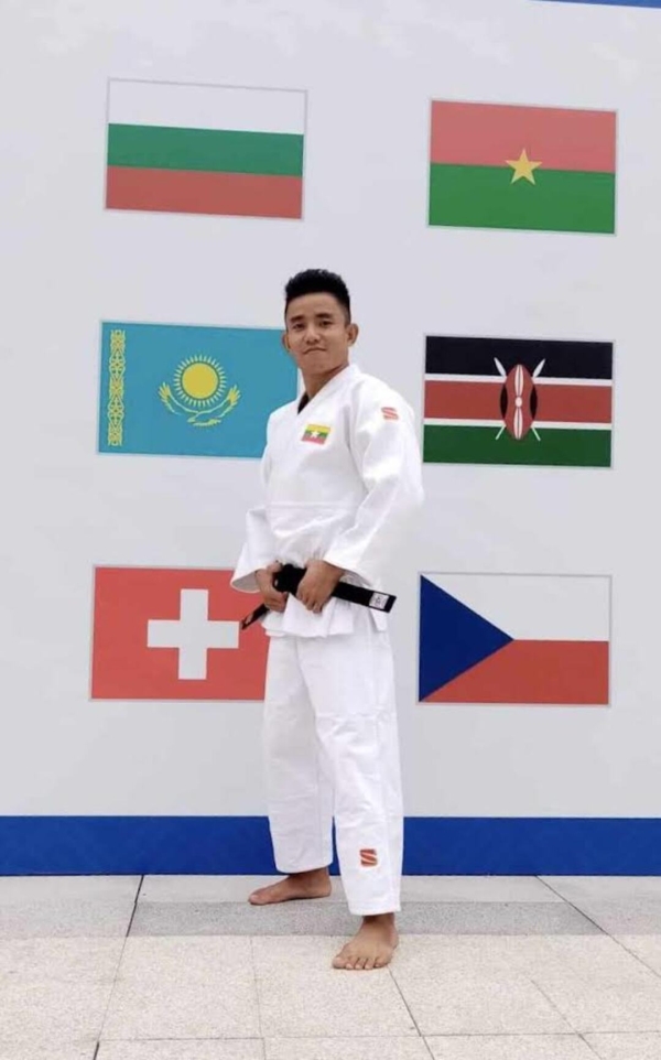 ミャンマーでは、国際試合に出る強い選手でした。