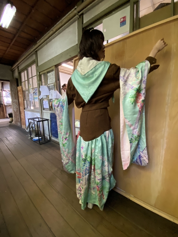 会場となった吉田寮の古風な雰囲気と