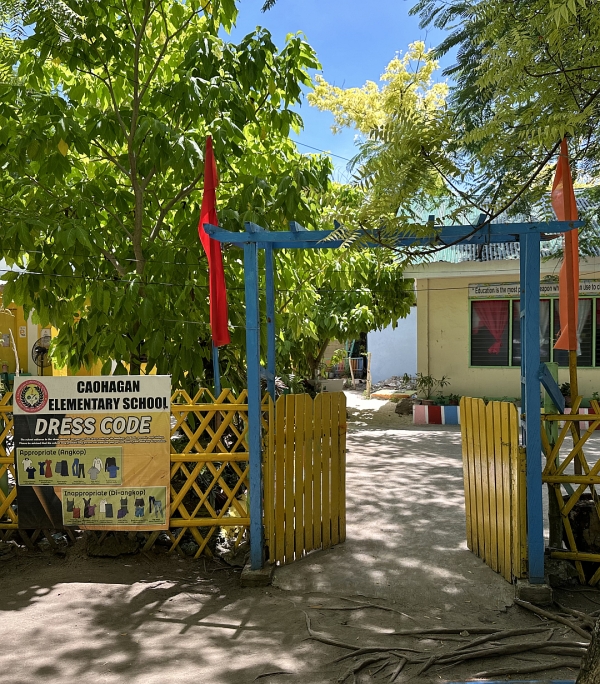 カオハガン島の唯一の学校です。