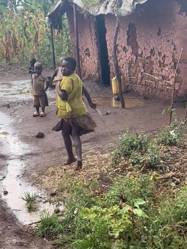 ウガンダの難民居住地
