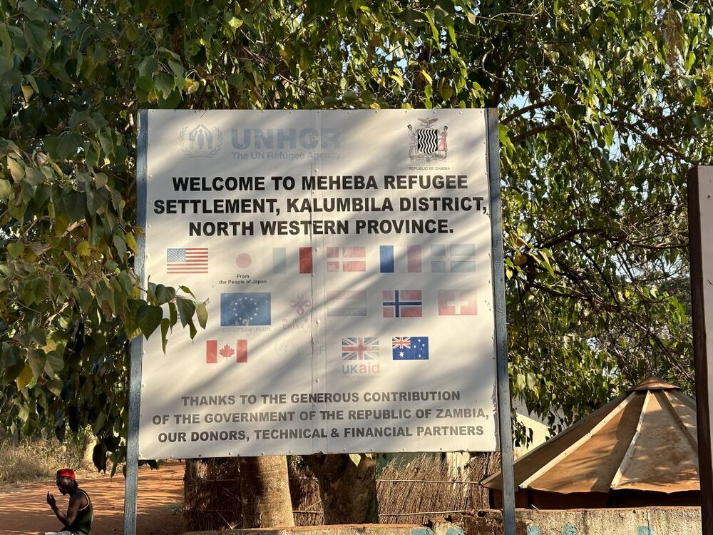 ザンビア最大のメヘバ難民居住地