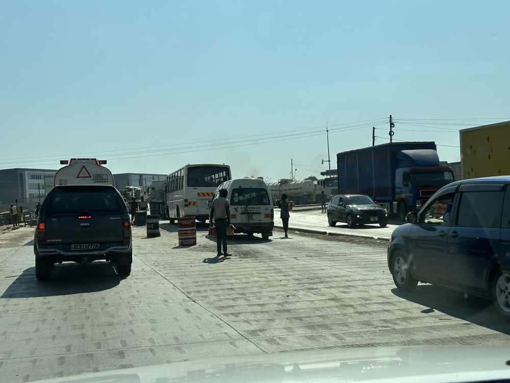 ザンビアの地方の大都市ヌドラ