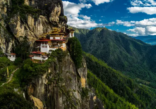 ブータンの僧院です。