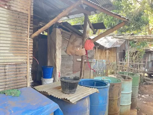 洗濯や水浴び用に利用する生活用水
