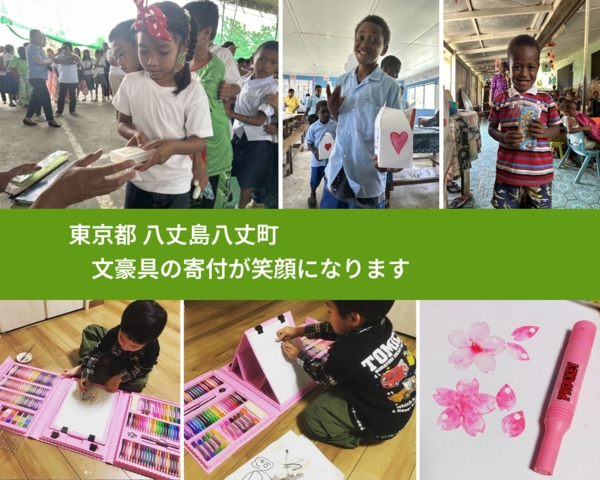 東京都 八丈島八丈町 で、安心して絵本を寄付できます。ワクチン募金にもなります