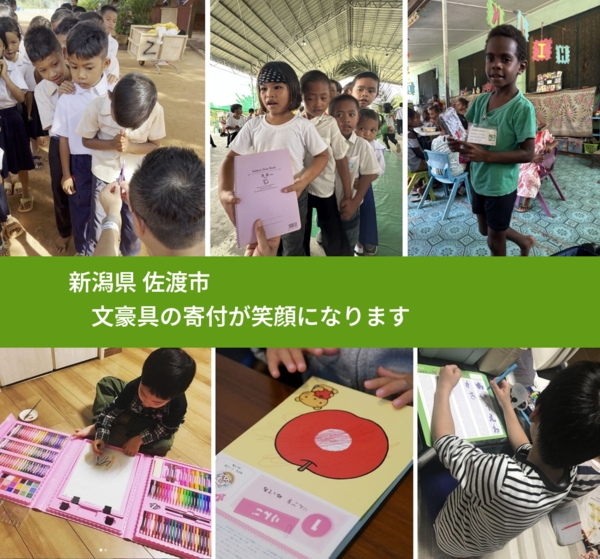 新潟県 佐渡市 で、安心しておもちゃを寄付できます。ワクチン募金にもなります